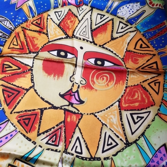 Accessories - Large Square Scarf Multicolor Size 33"